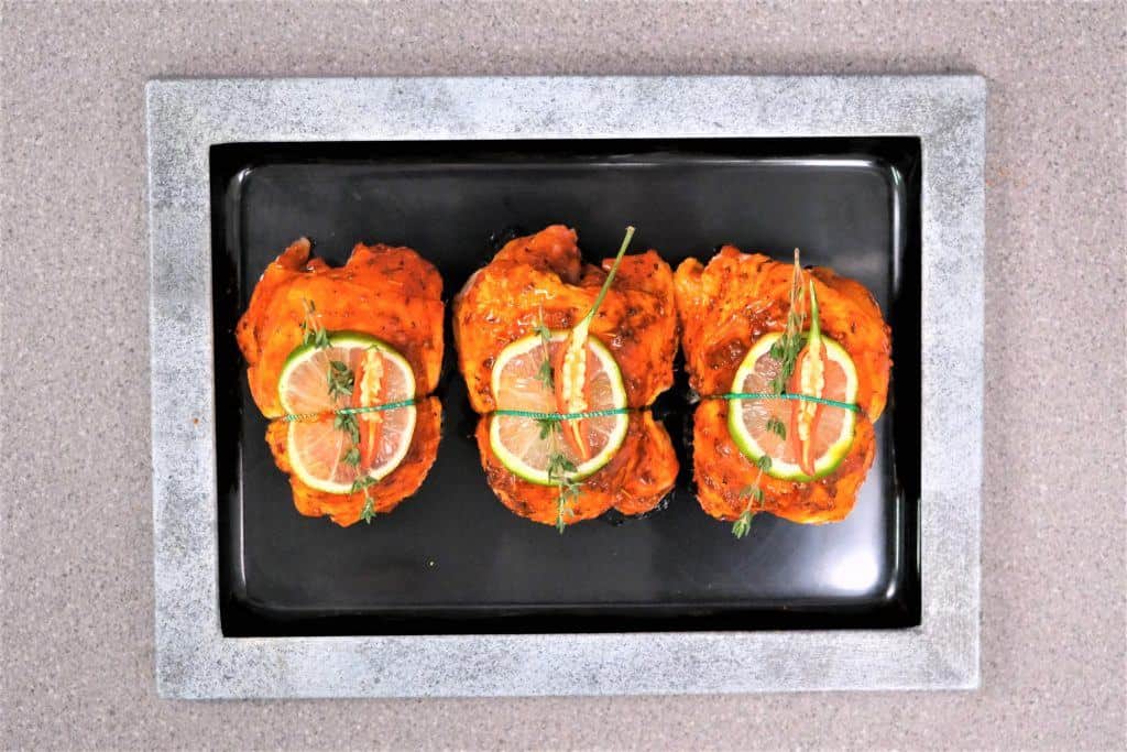 Chilli and Lime Stuffed Chicken Thighs