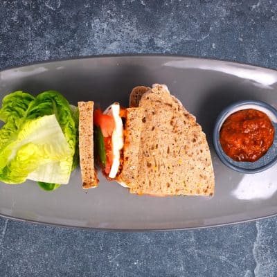 Tomato and mozzarella Sandwich
