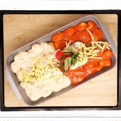 Tomato and herb Gnocchi tray bake