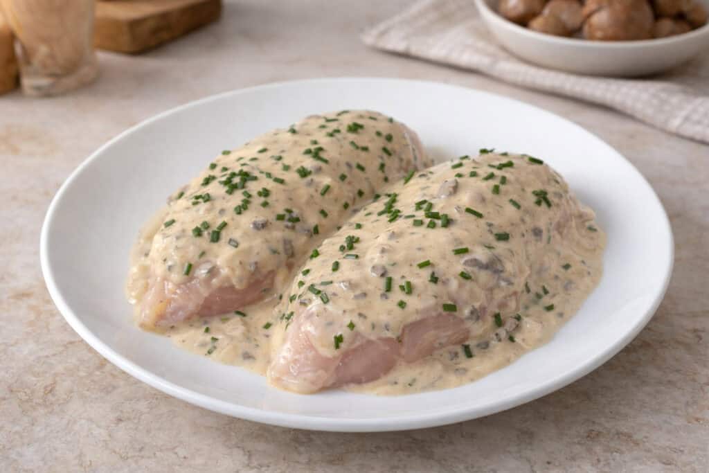 Chicken in mushroom sauce