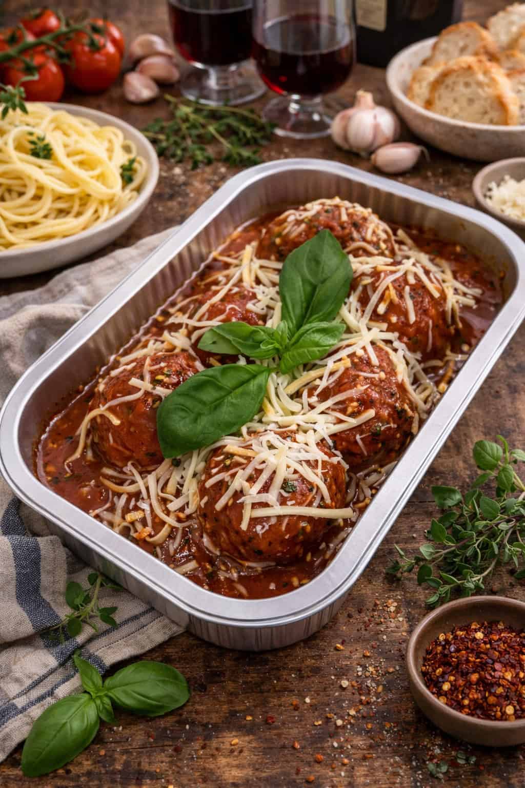 Italian Herb and Tomato Meatballs