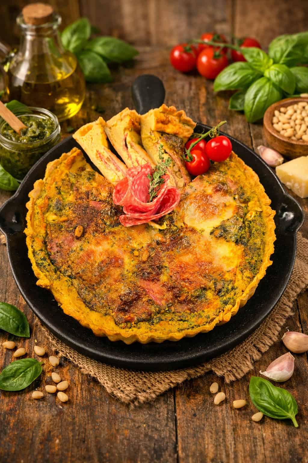 Pesto Quiche