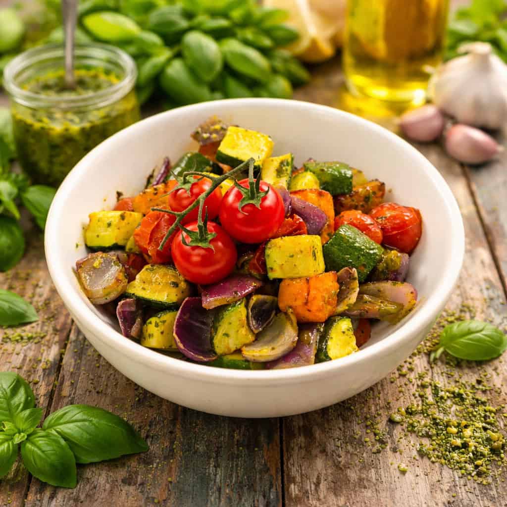Pesto Roasted Veg