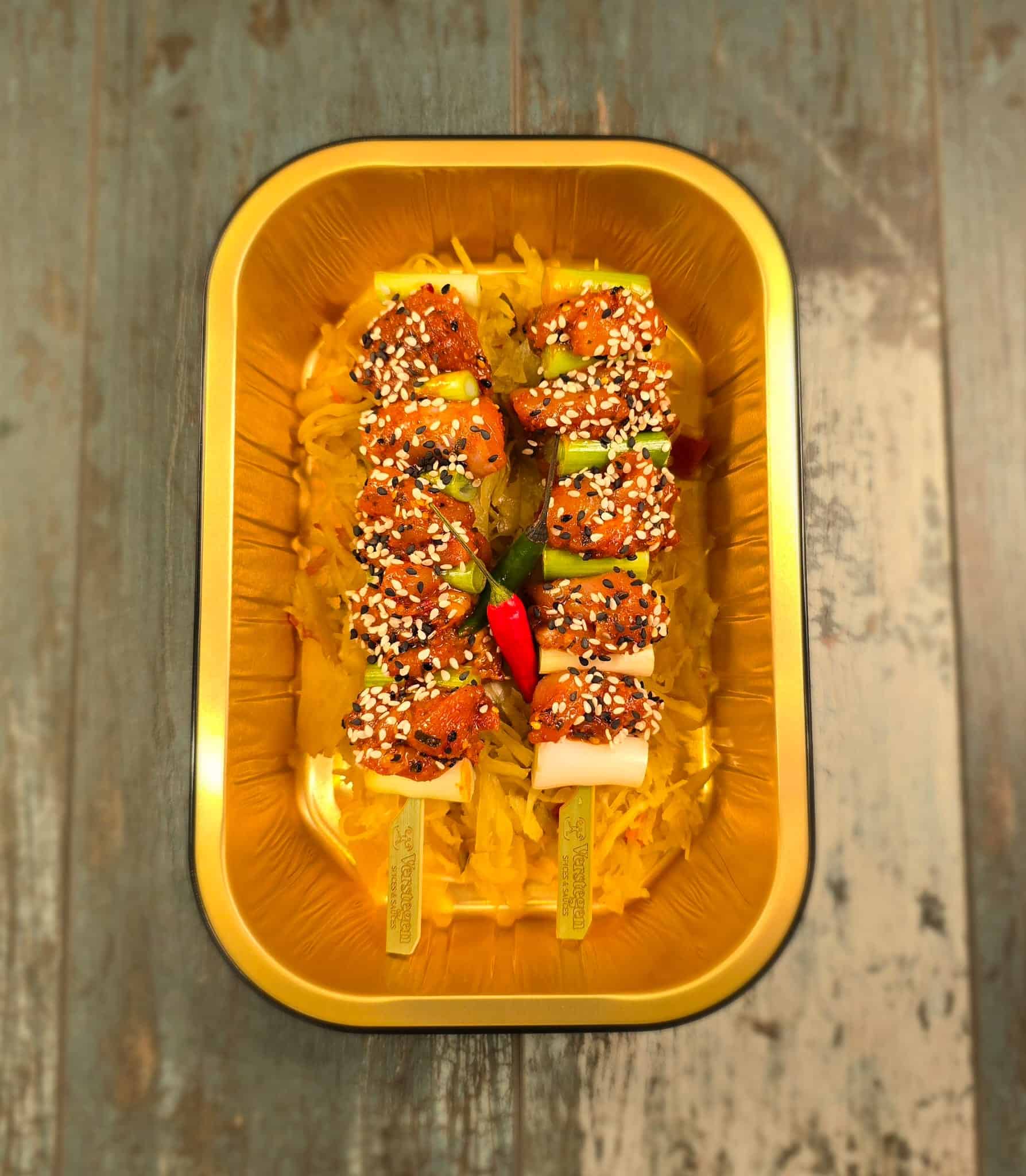 Korean Chicken Kebabs