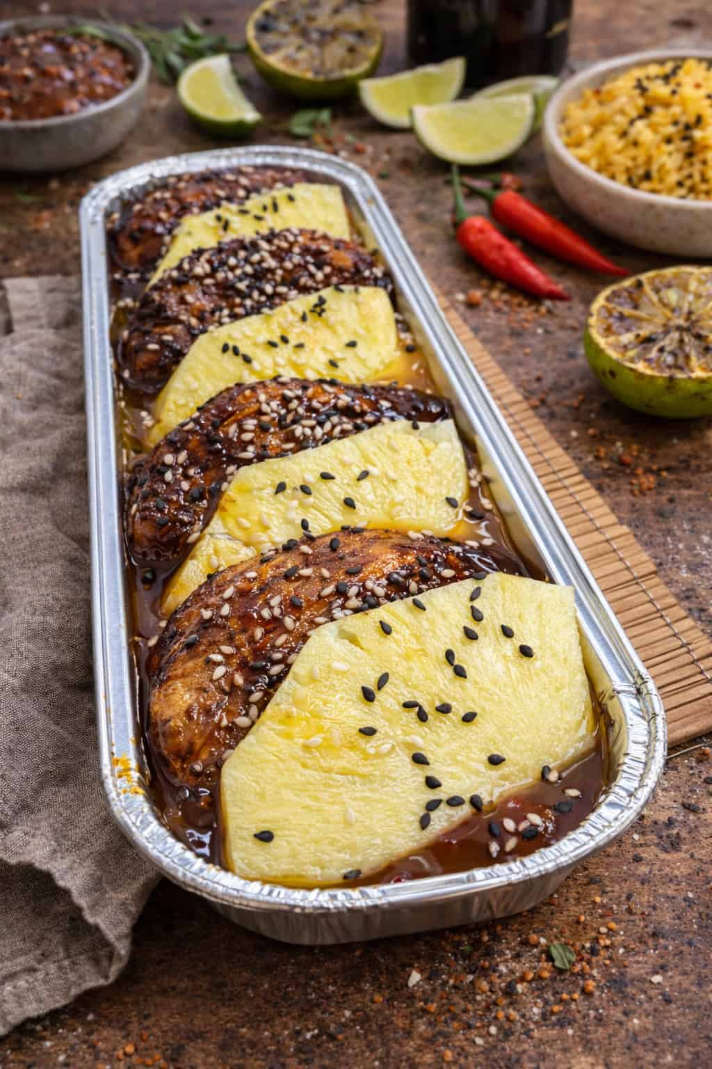 Jerk Chicken and Pineapple