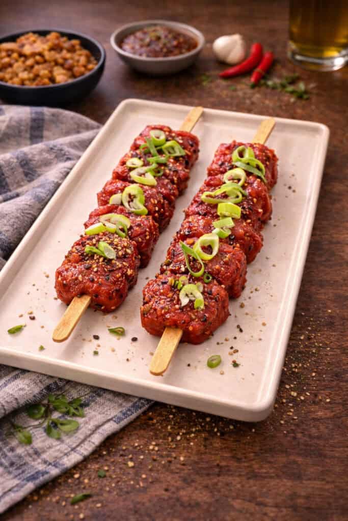 Korean Beef Kebabs