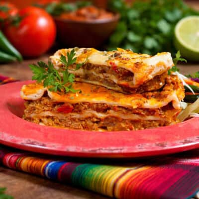 Chilli taco lasagne