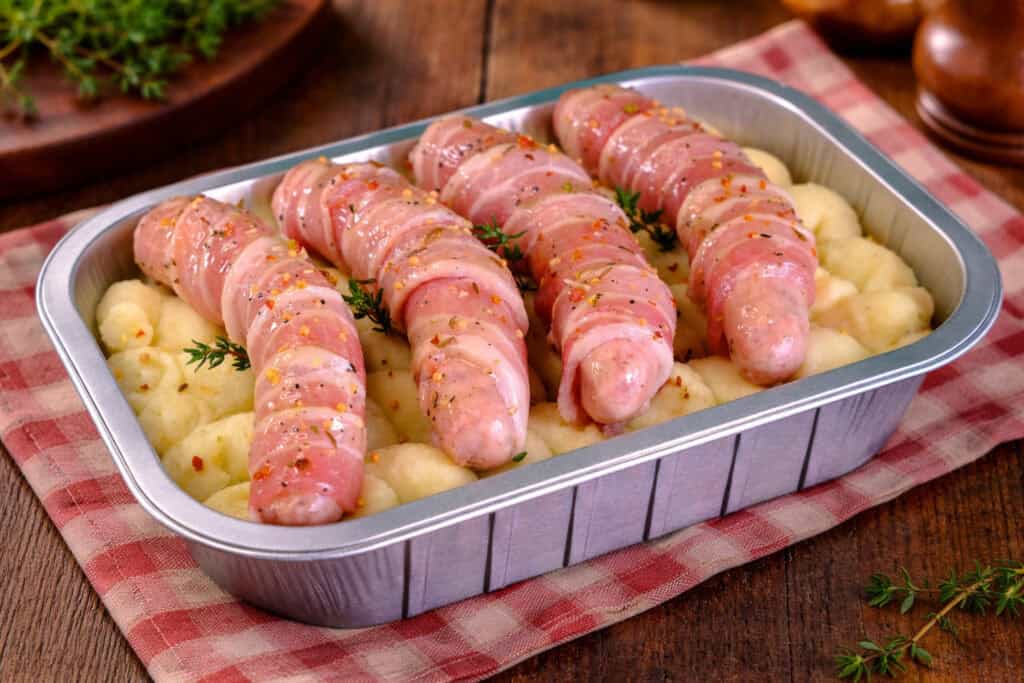 Bacon Bangers and Mash