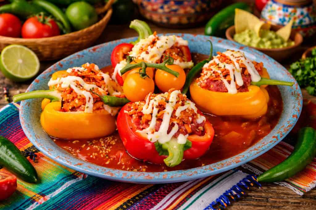 Con Carne Stuffed Peppers