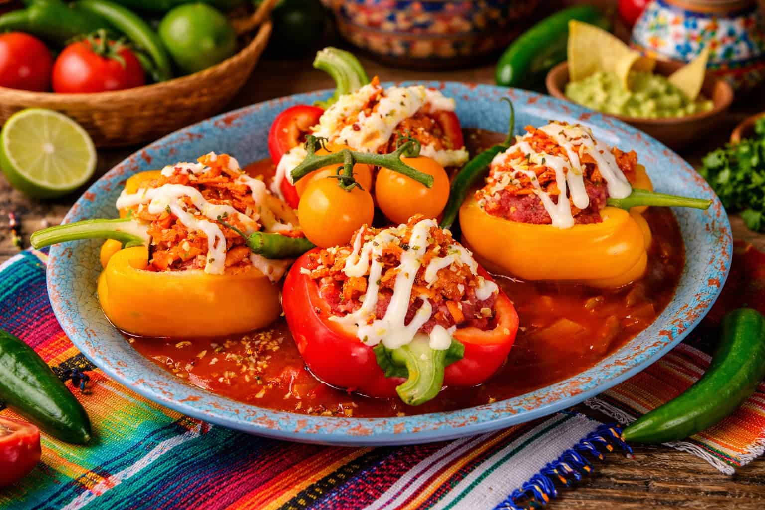 Con Carne Stuffed Peppers