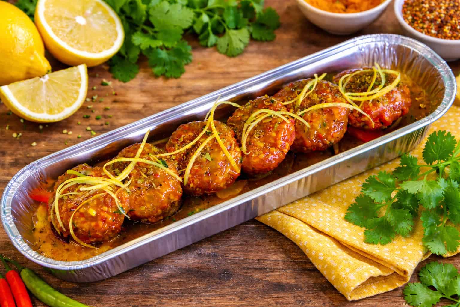 Lemon Bombay Traybake