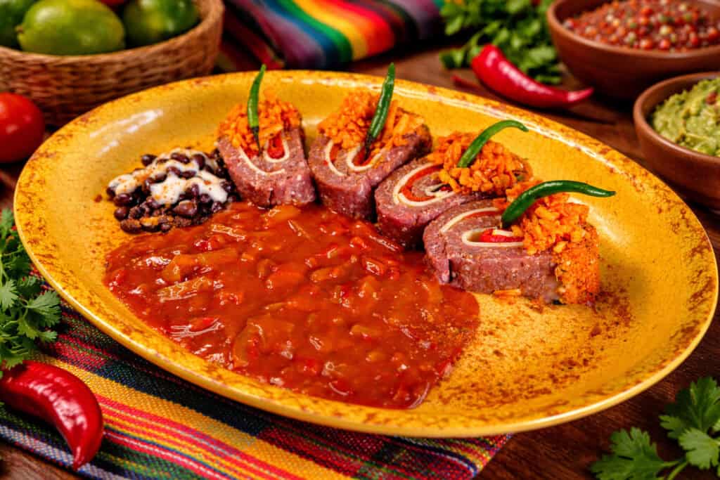 Mexican Minced Beef Roulade