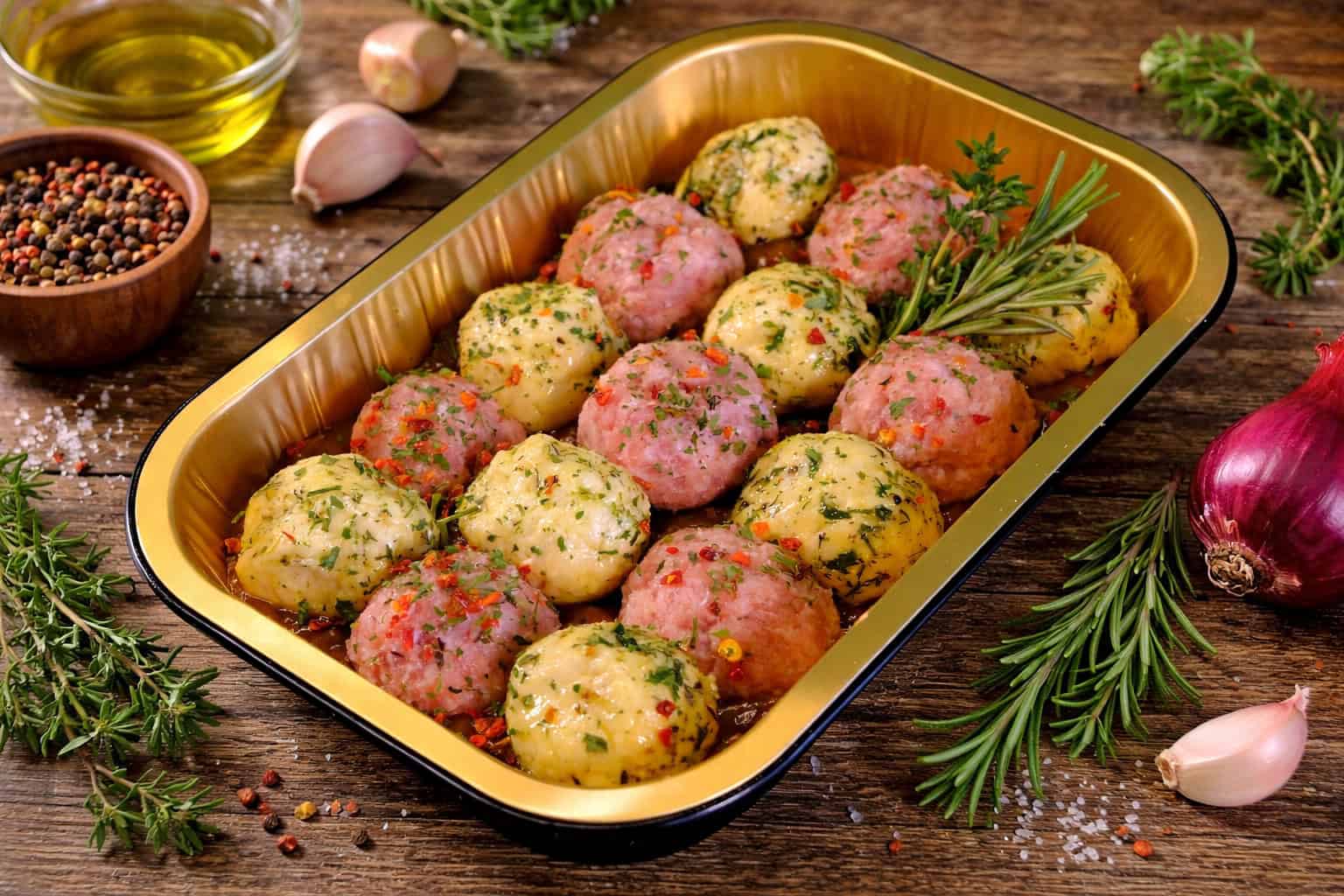 Sausage Meat and Suet Dumplings