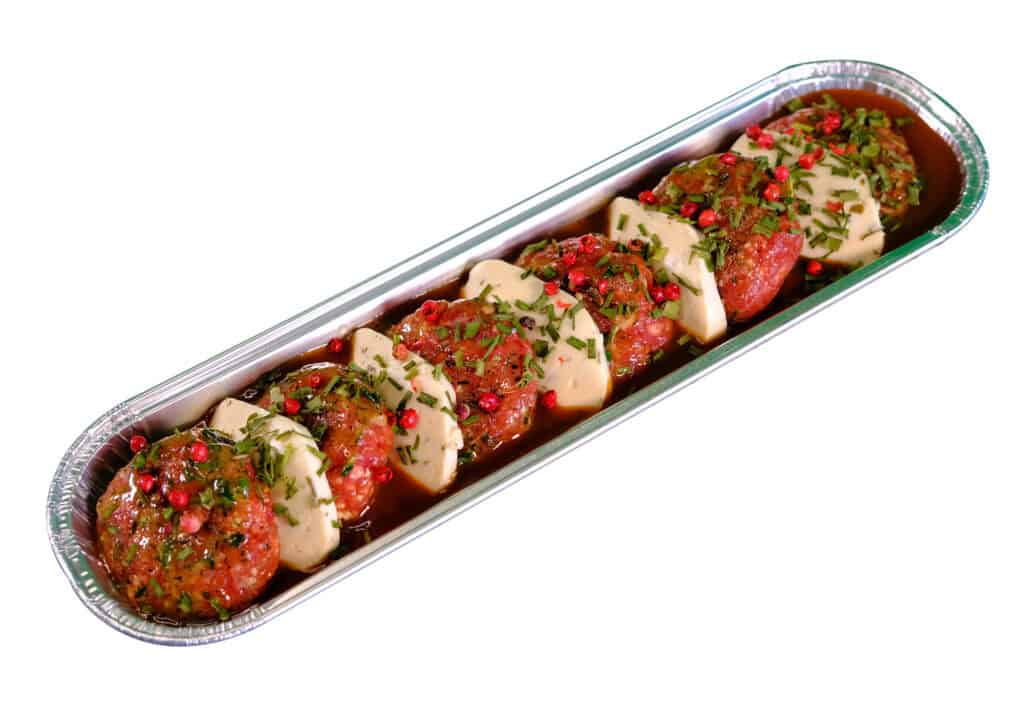 Garlic Meatball Chasseur Bites