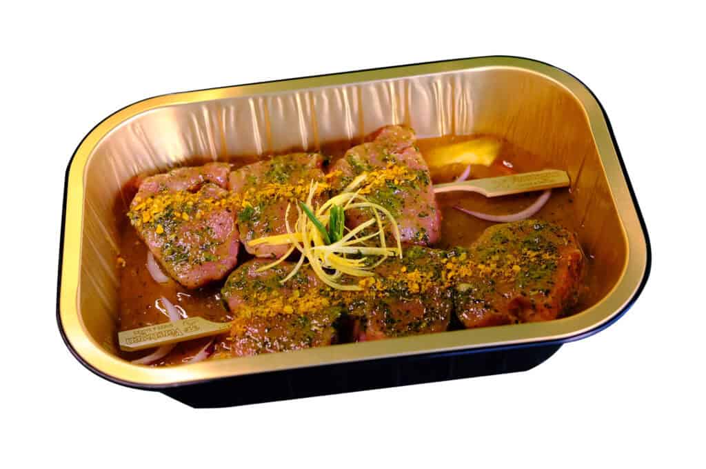 Minted Citrus Pork Skewers