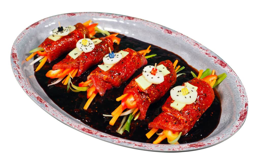 Oriental Black Bean Parcels