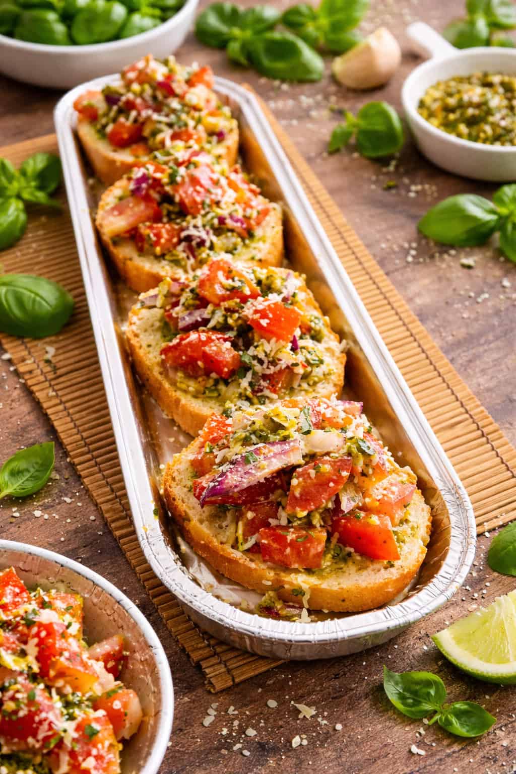 Pesto Bruschetta