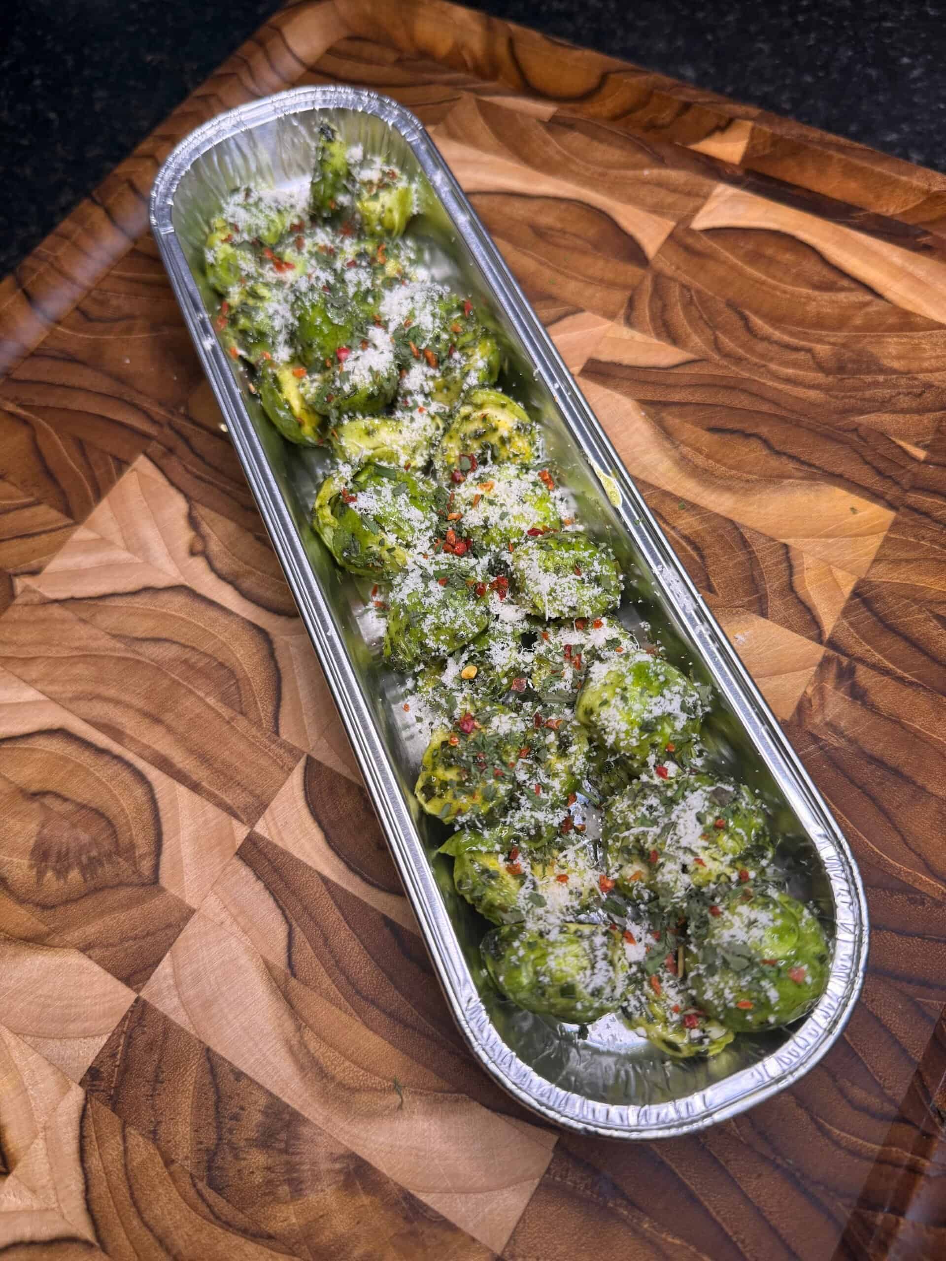 Christmas Pesto Sprouts