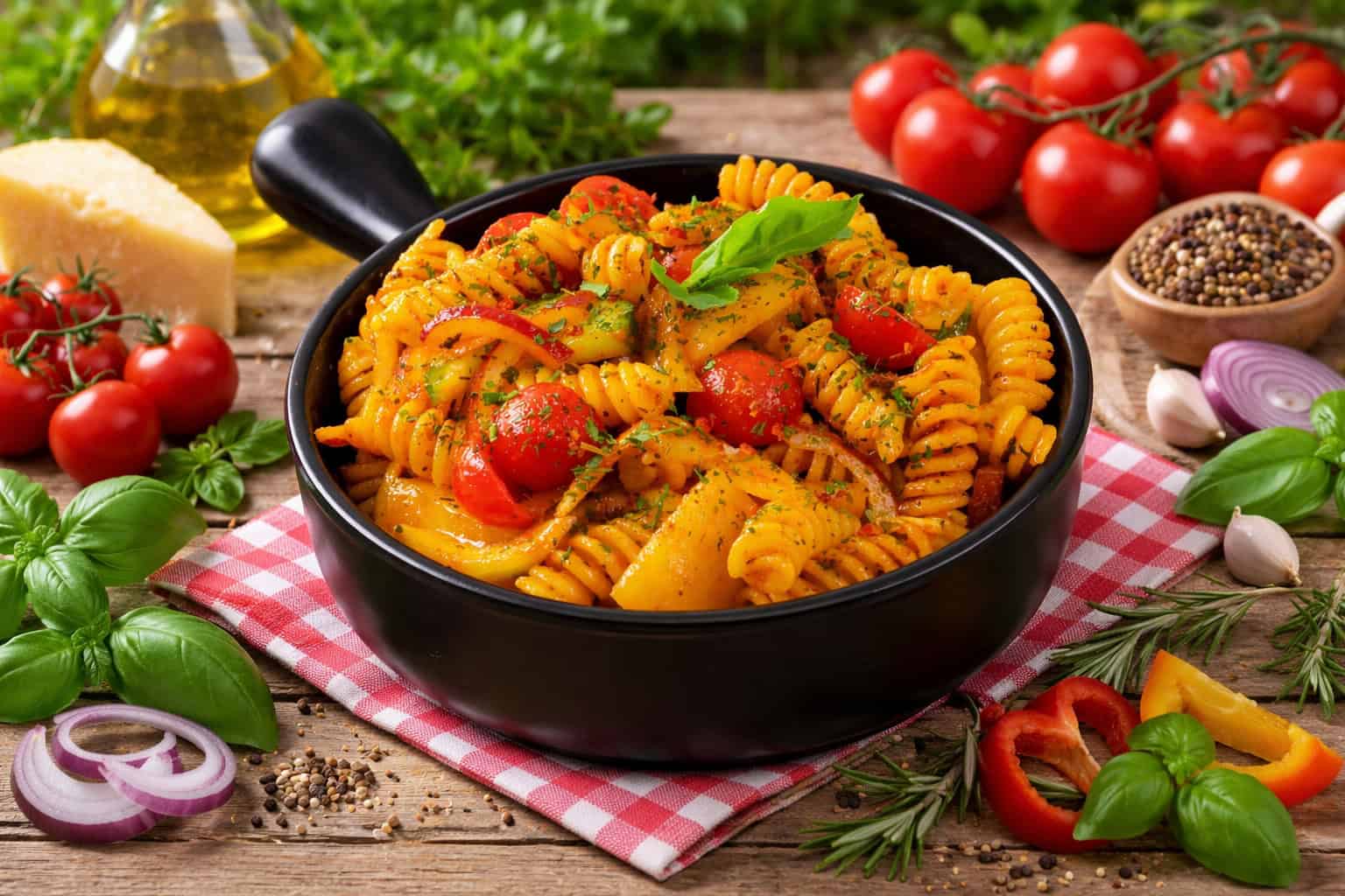 Italian Herb and Tomato Pasta