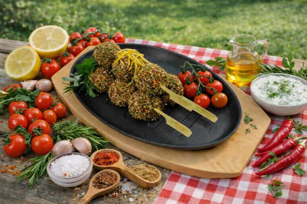 Lamb Kofta Meatball Skewers