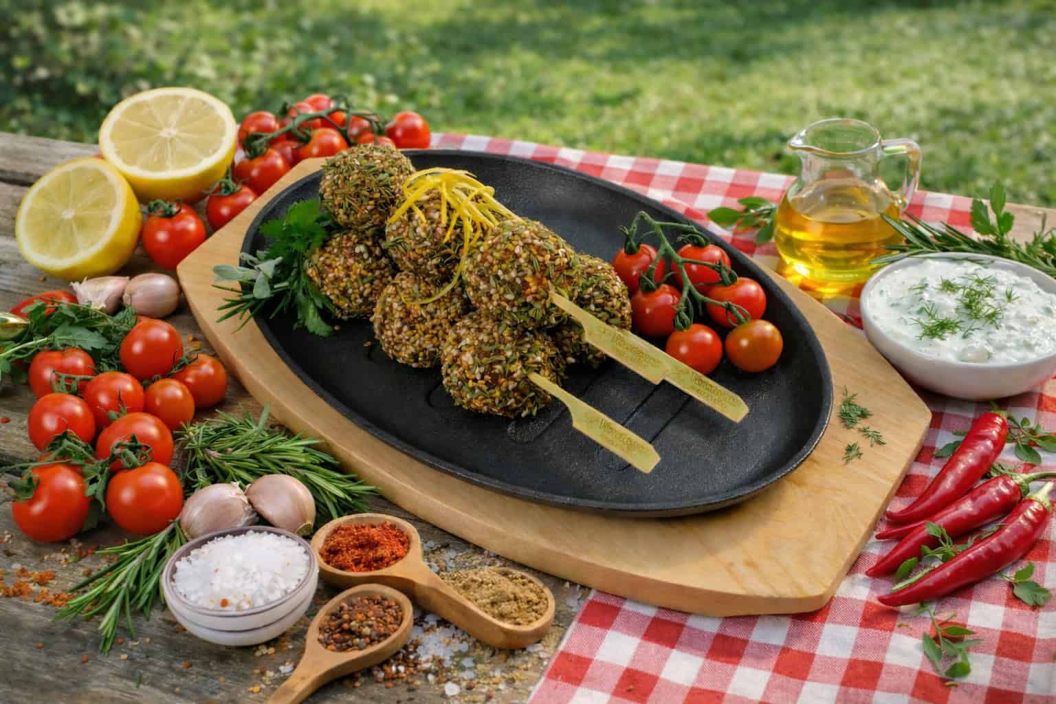 Lamb Kofta Meatball Skewers