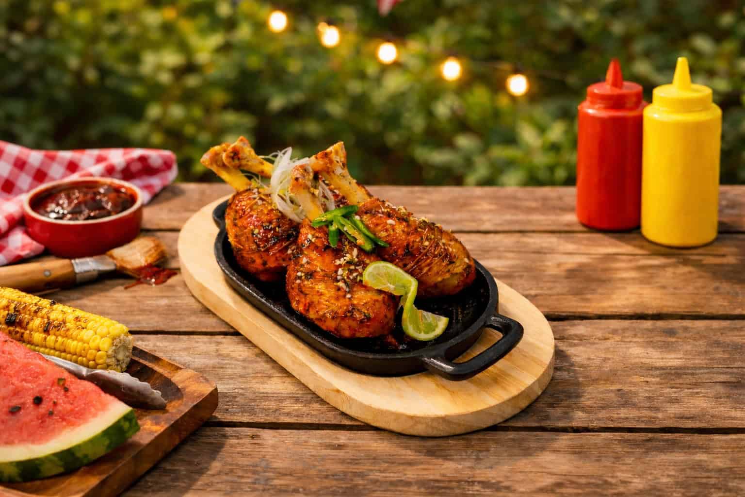 Caribbean Chicken Lollipops