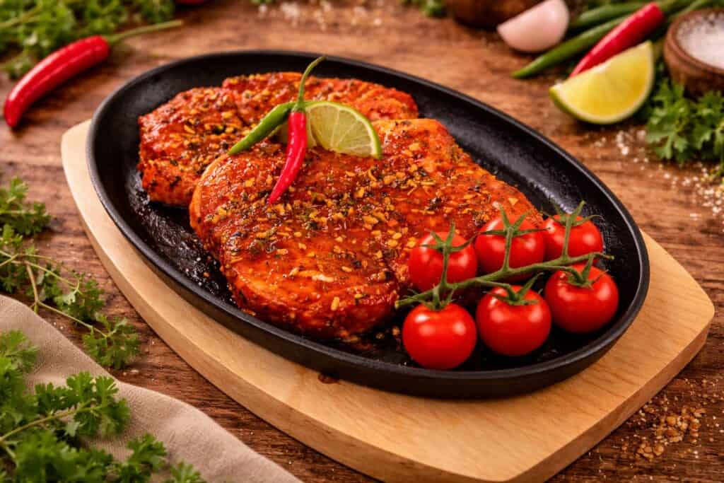 Spicy Harissa Lamb Steaks