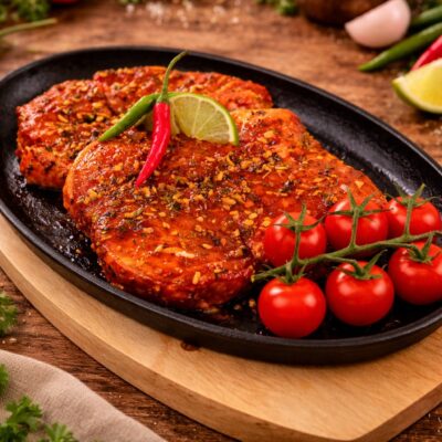 Spicy Harissa Lamb Steaks