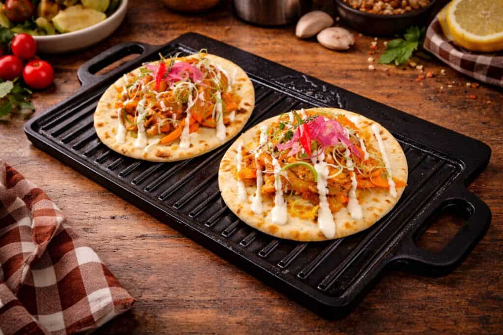 Chicken Schwarma Flatbreads
