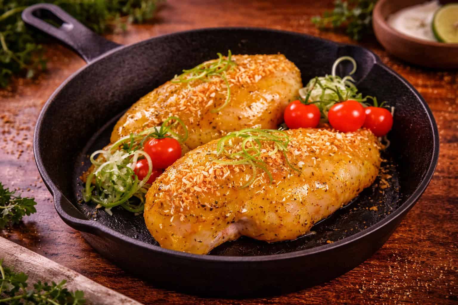 Cheesy Coconut Stuffed Chicken