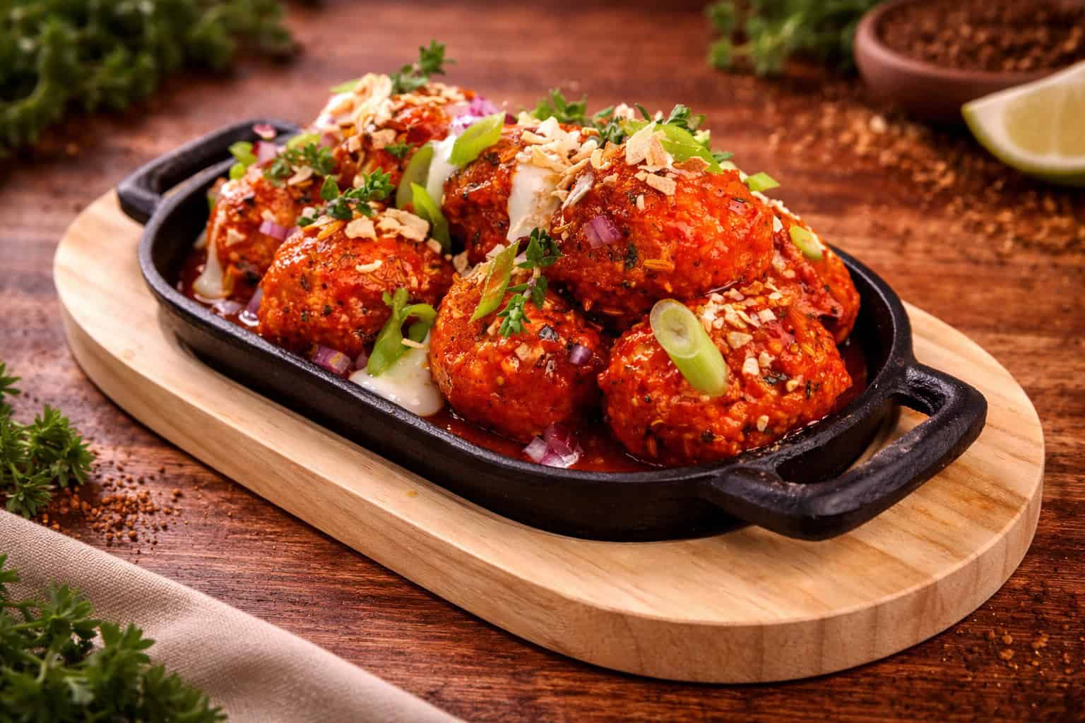 Sizzling Lamb Schwarma Meatballs