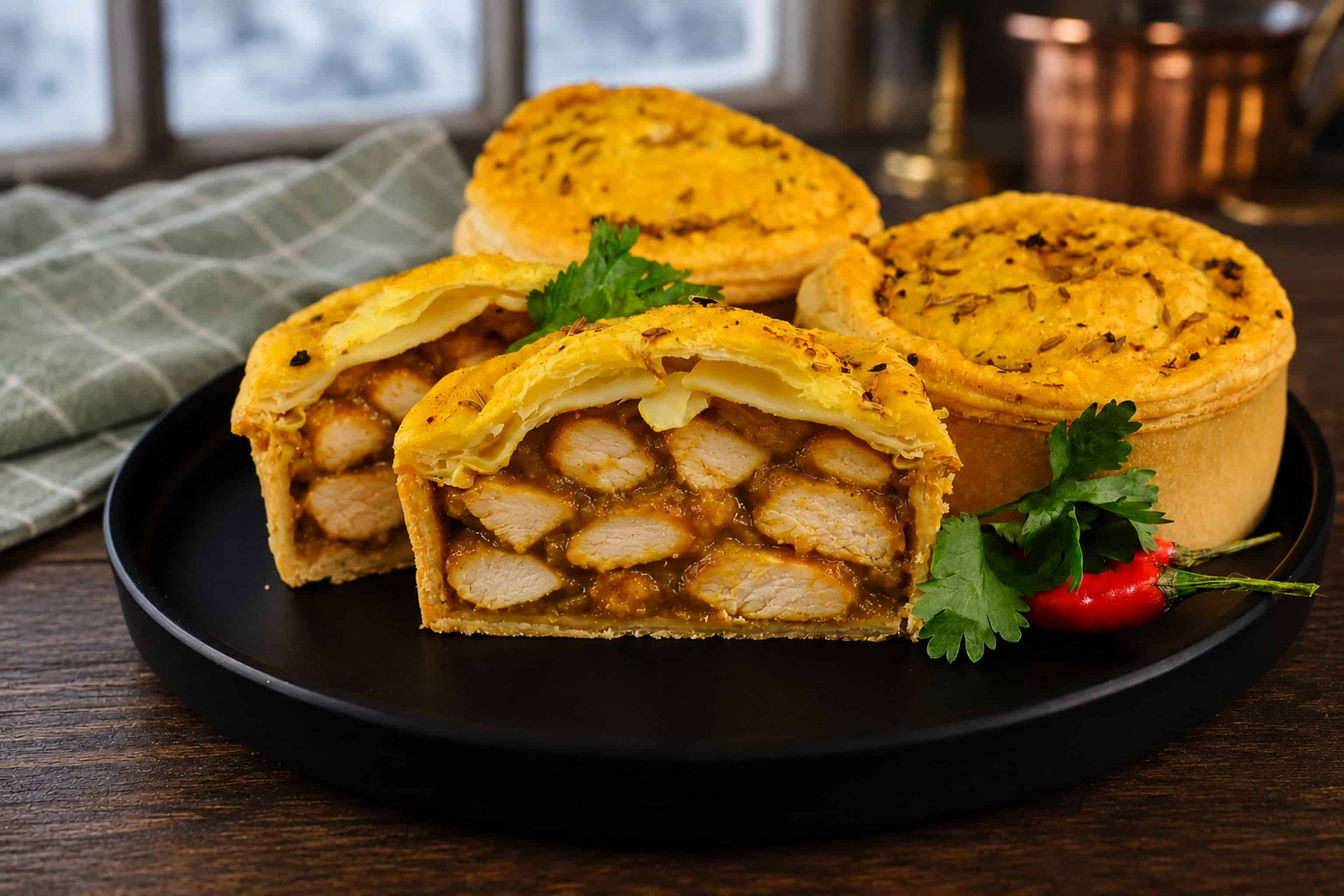 Butter Chicken Pie