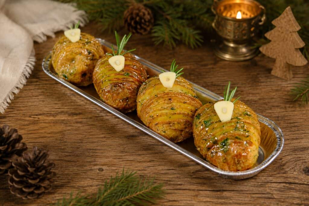 Garlic Butter Hasselbacks