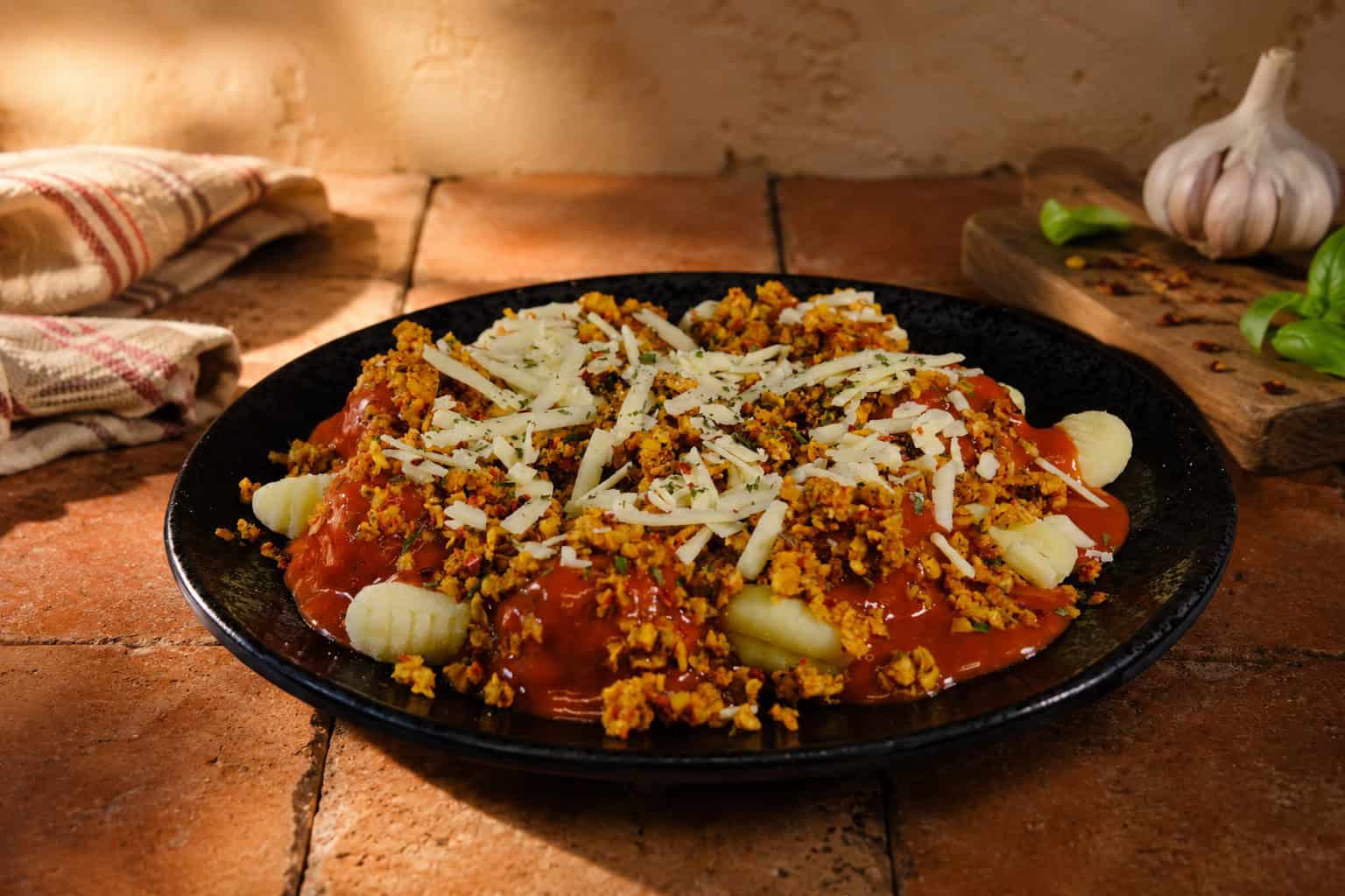 Tuscan Pork Gnocchi Bake